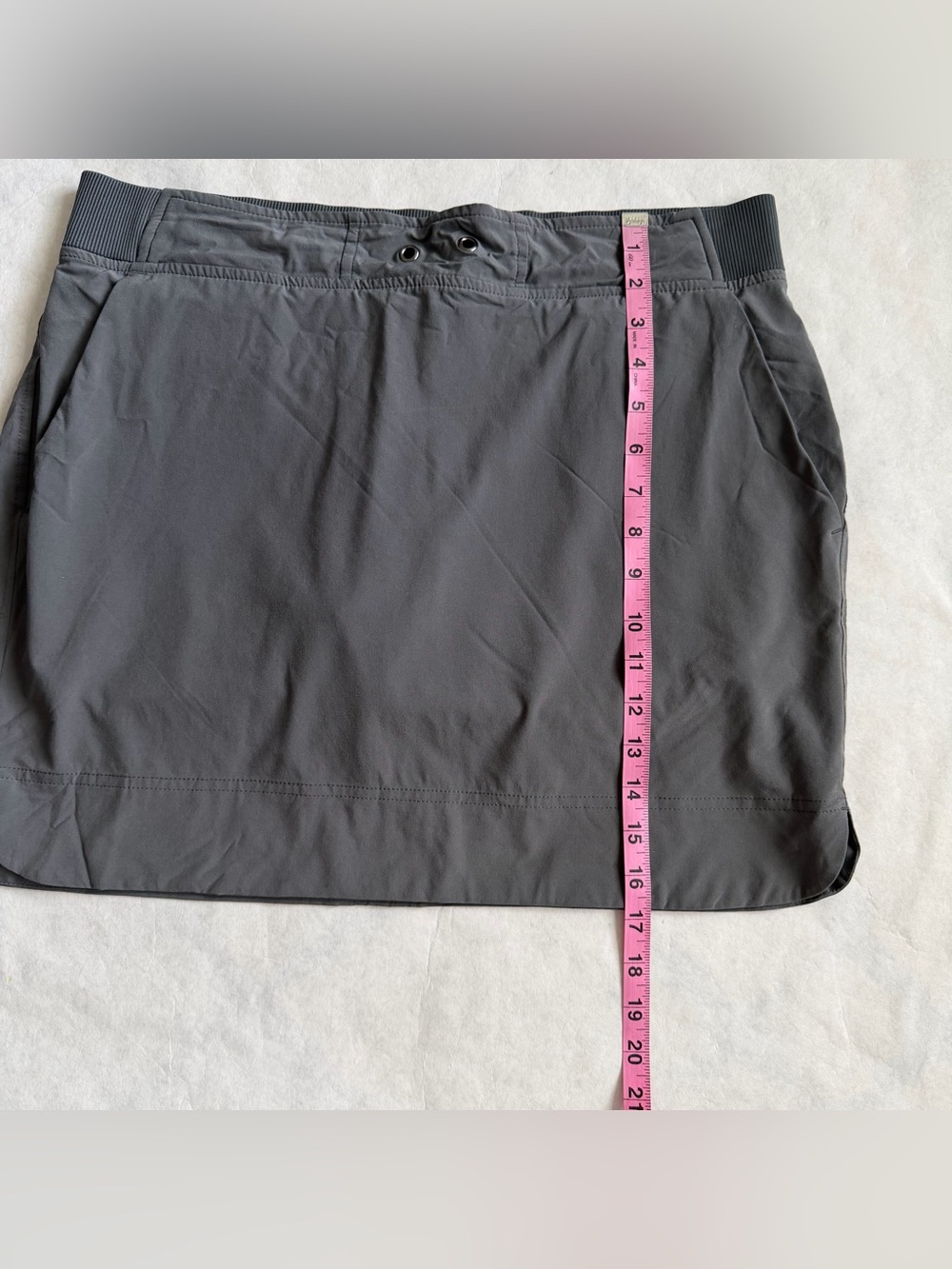Athleta Skort Womens 12 Gray Midtown Golf Tennis Active Stretch Pickleball F - Picture 13 of 14